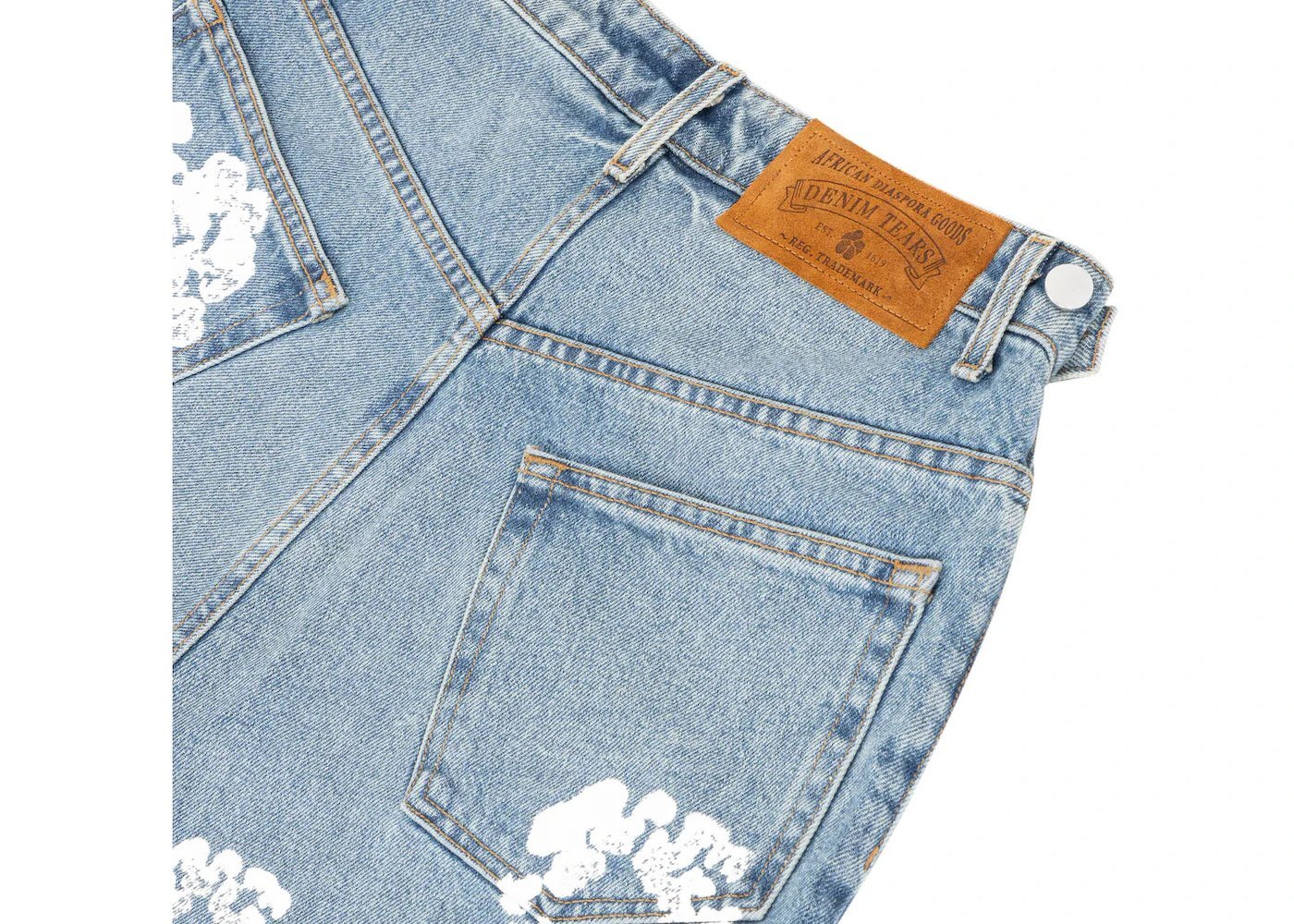 Denim Tears x Levi's The Cotton Wreath Short Jean Light Blue