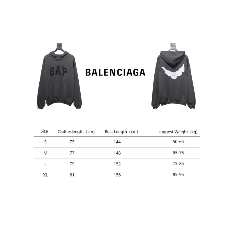 Yeezy Gap Engineered Balenciaga Hoodie Grey