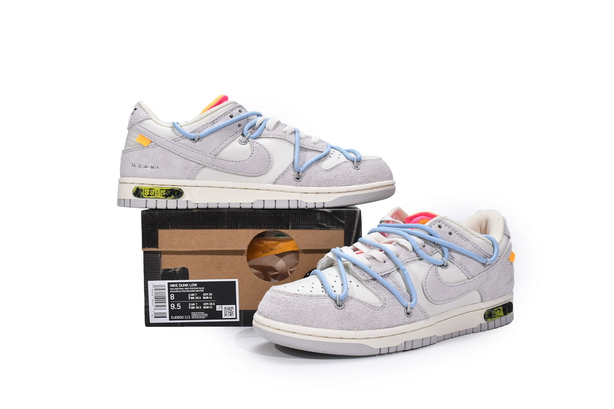 OFF WHITE x Nike Dunk SB Low The 50 NO.38 DJ0950-113