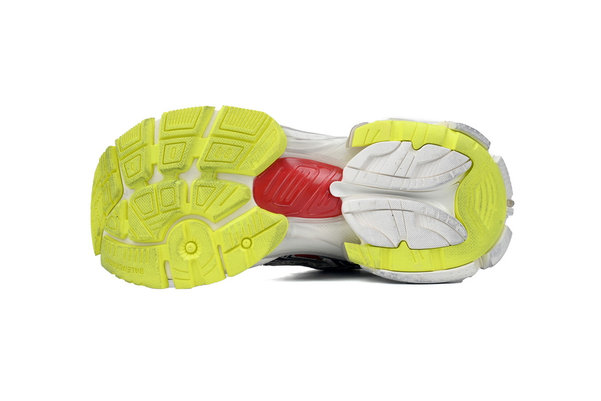 Balenciaga Runner White Black and Red 677402 W3RB2 9167