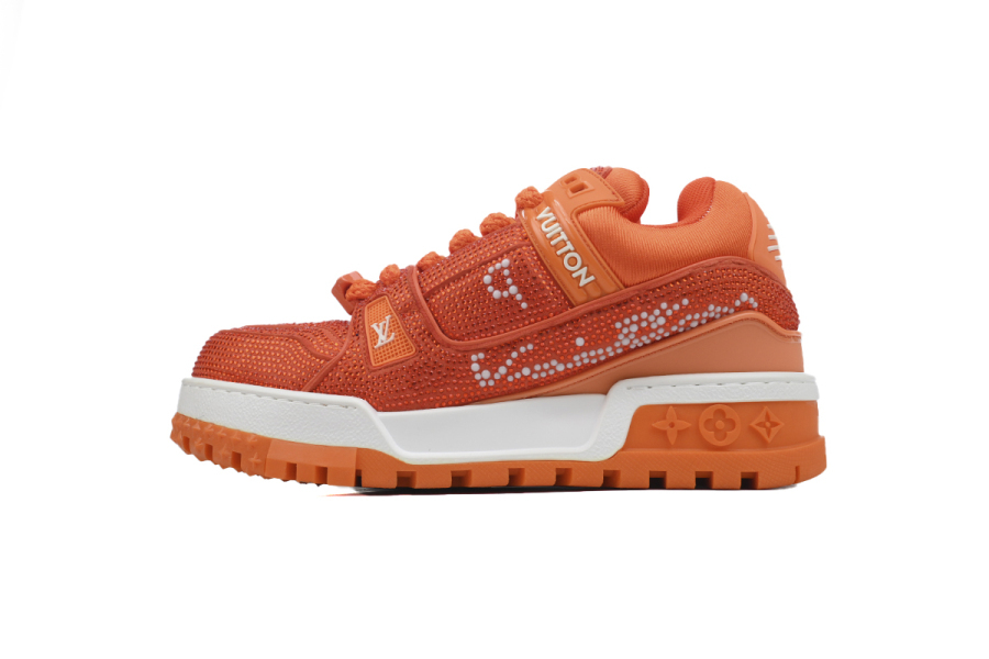 Louis Vuitton Trainer Maxi Orange Swarovksi Crystals