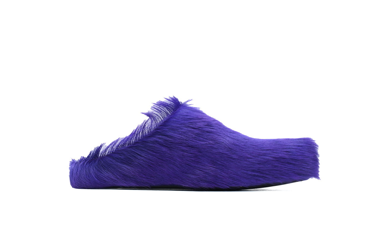 Marni Loafers Long-hair Calfskin Fussbett Purple