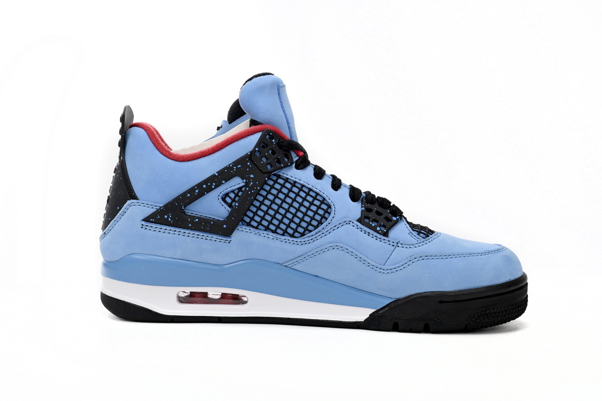 Top Quality Jordan 4 Retro Travis Scott Cactus Jack University Blue Black-Varsity Red 308497-406