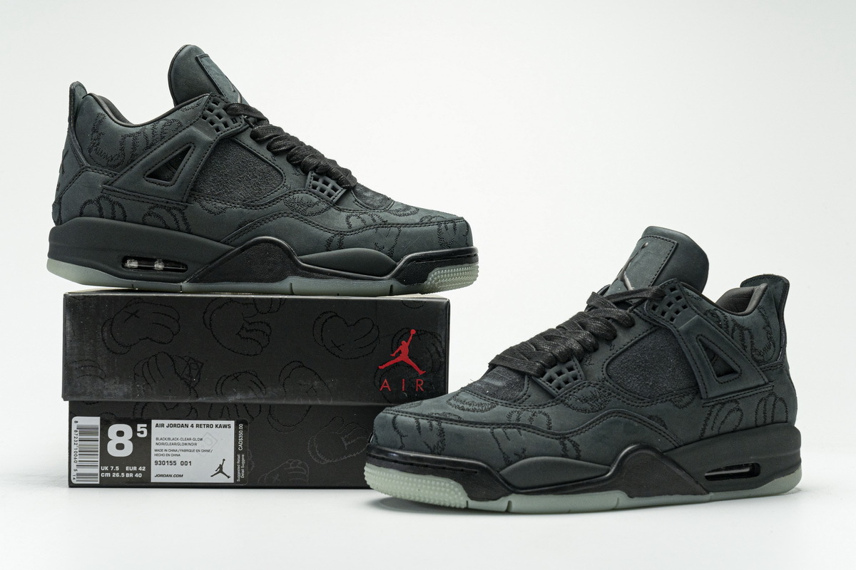 Air Jordan 4 Retro KAWS Black 930155-001