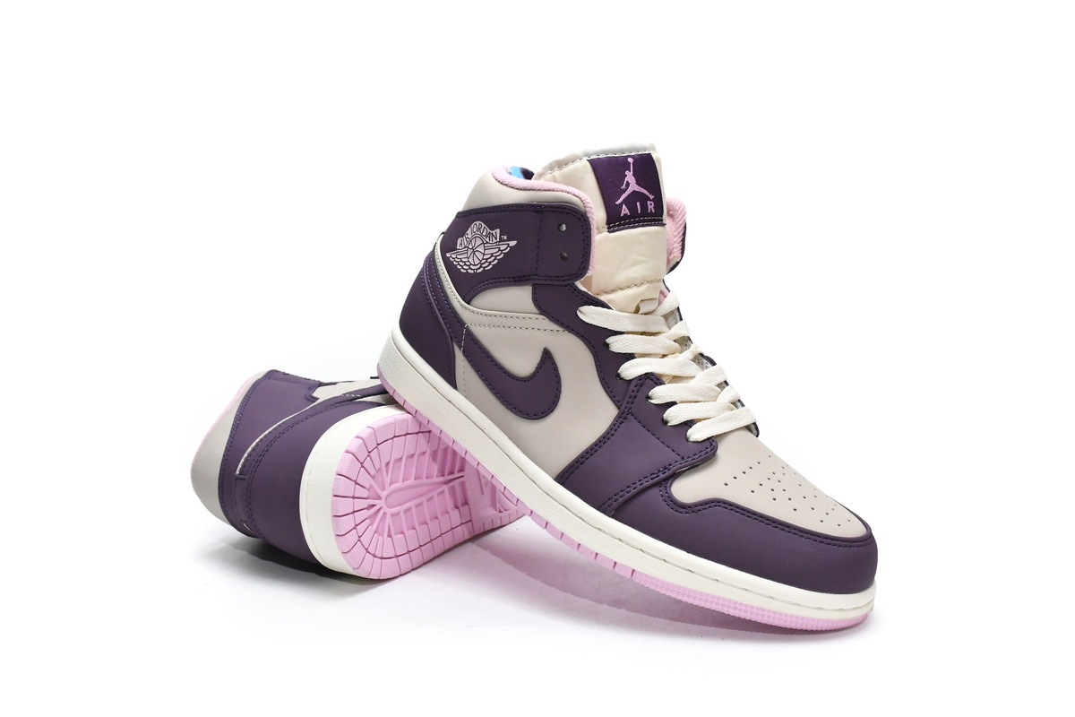 Air Jordan 1 Mid GS Pro Purple 555112-500