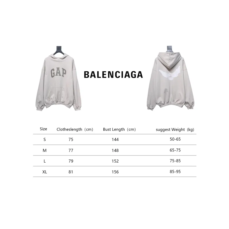 Yeezy Gap Engineered Balenciaga Hoodie White