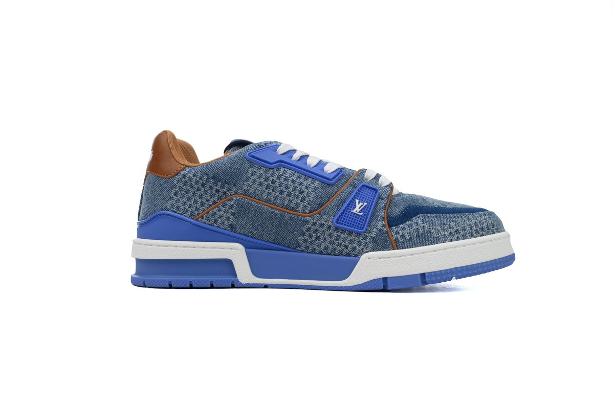 Louis Vuitton Trainer Blue Damier 3D Denim