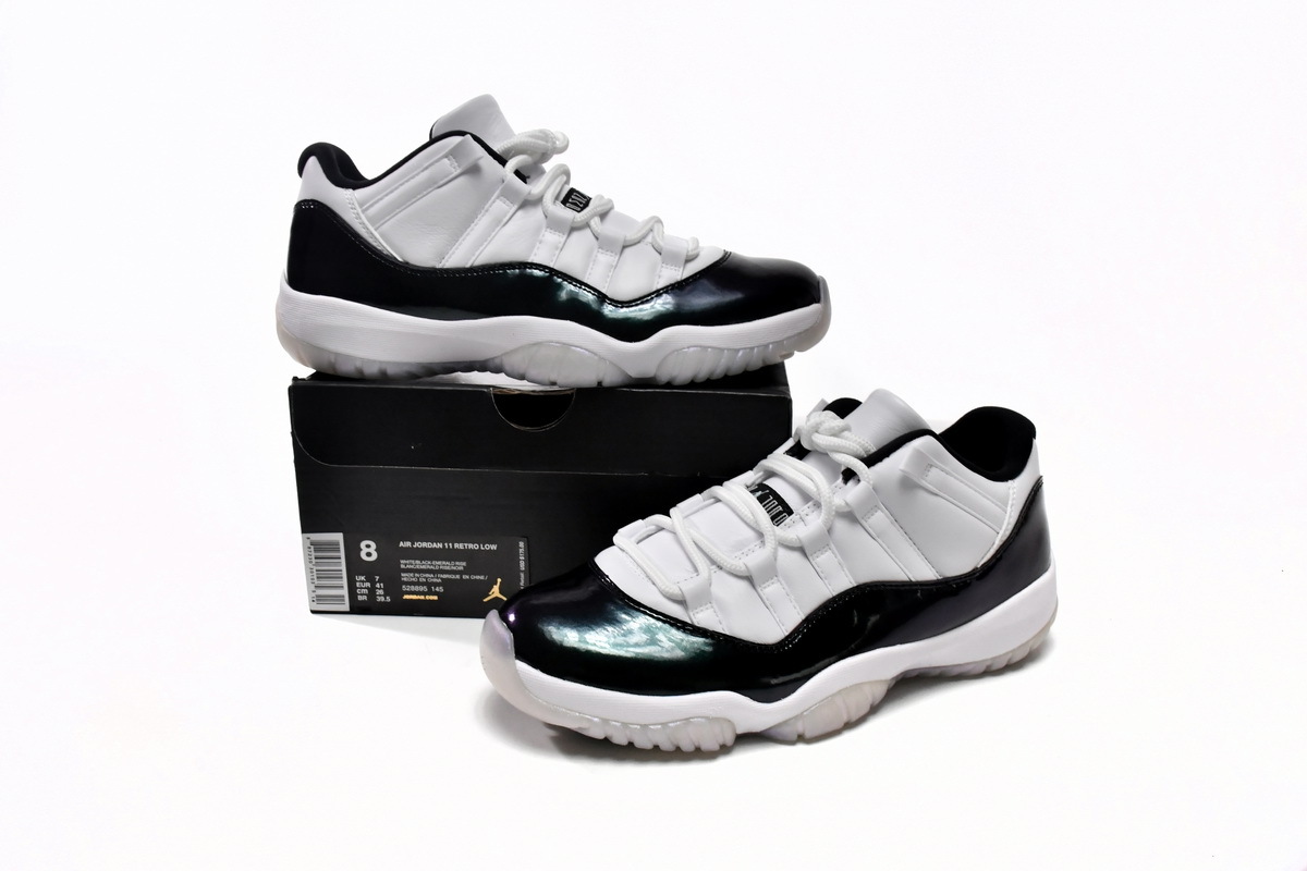 Air Jordan 11 Retro Low Emerald 528895-145