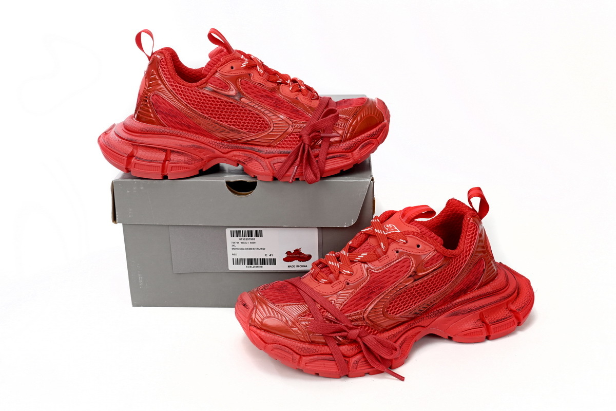 Balenciaga 3XL Sneaker in Red 734734 W3XL1 6000