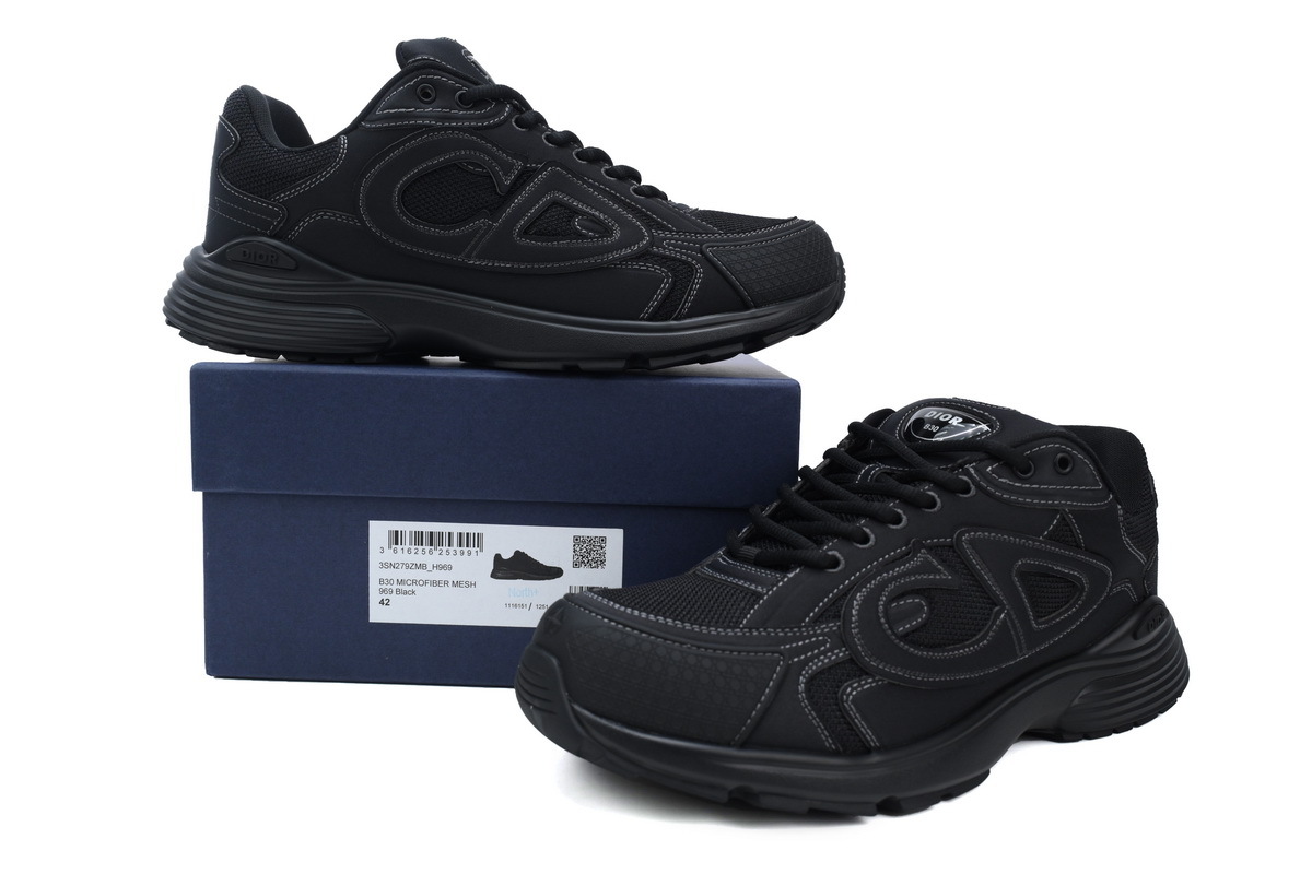 Dior B30 x Stone Island Sneaker Black 3SN279ZAN_H900