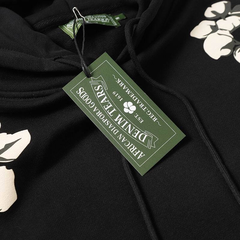 Denim Tears Cactus Tears Wreath Hoodie Black