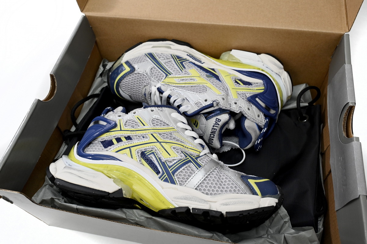 Balenciaga Runner Yellow Blue 677402 W3RB5 9174