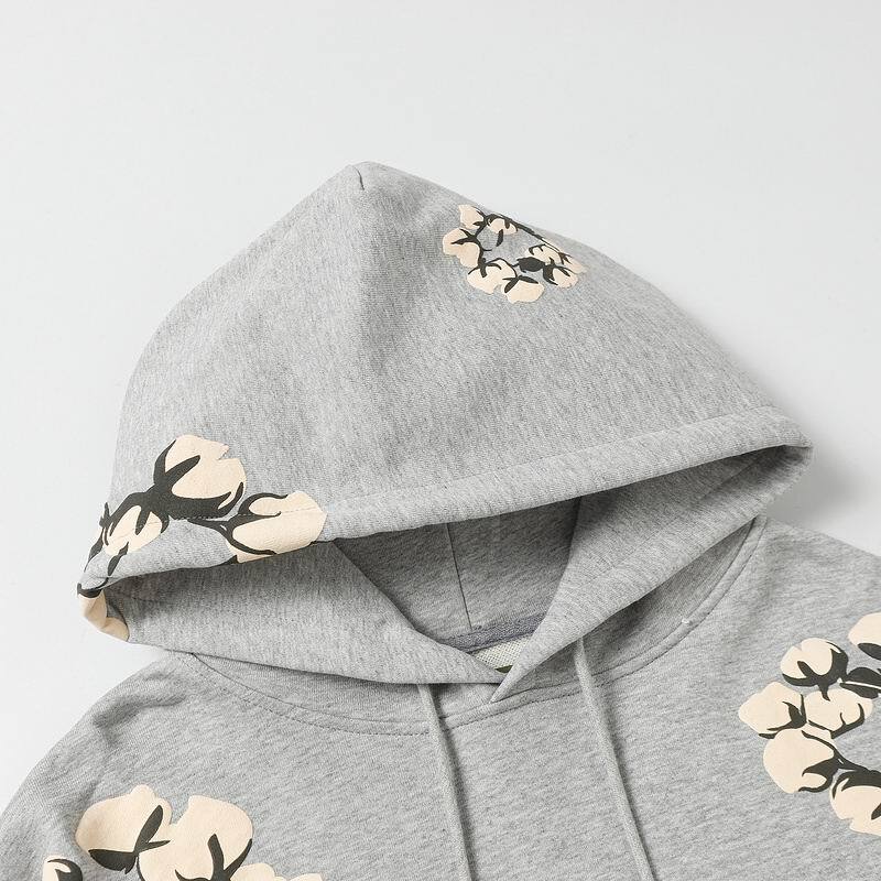 Denim Tears Cactus Tears Wreath Hoodie Grey