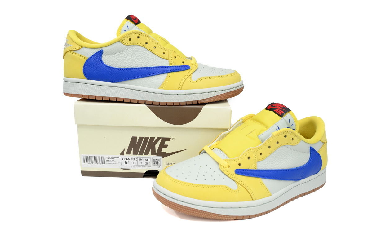 Travis Scott x Air Jordan 1 Low OG Canary DZ4137-700