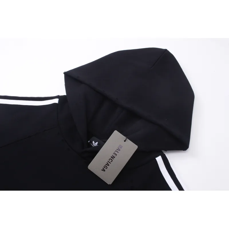 Balenciaga adidas Hoodie Black Red White