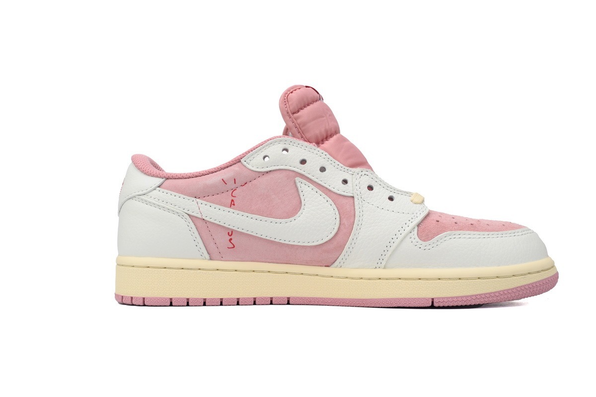 Travis Scott x Air Jordan 1 Low OG White Pink DM7866-600