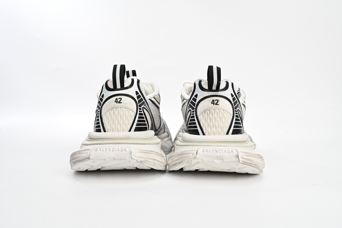 Balenciaga 3XL Sneaker in Silver Rice White Black 542229 W1RB5 0352