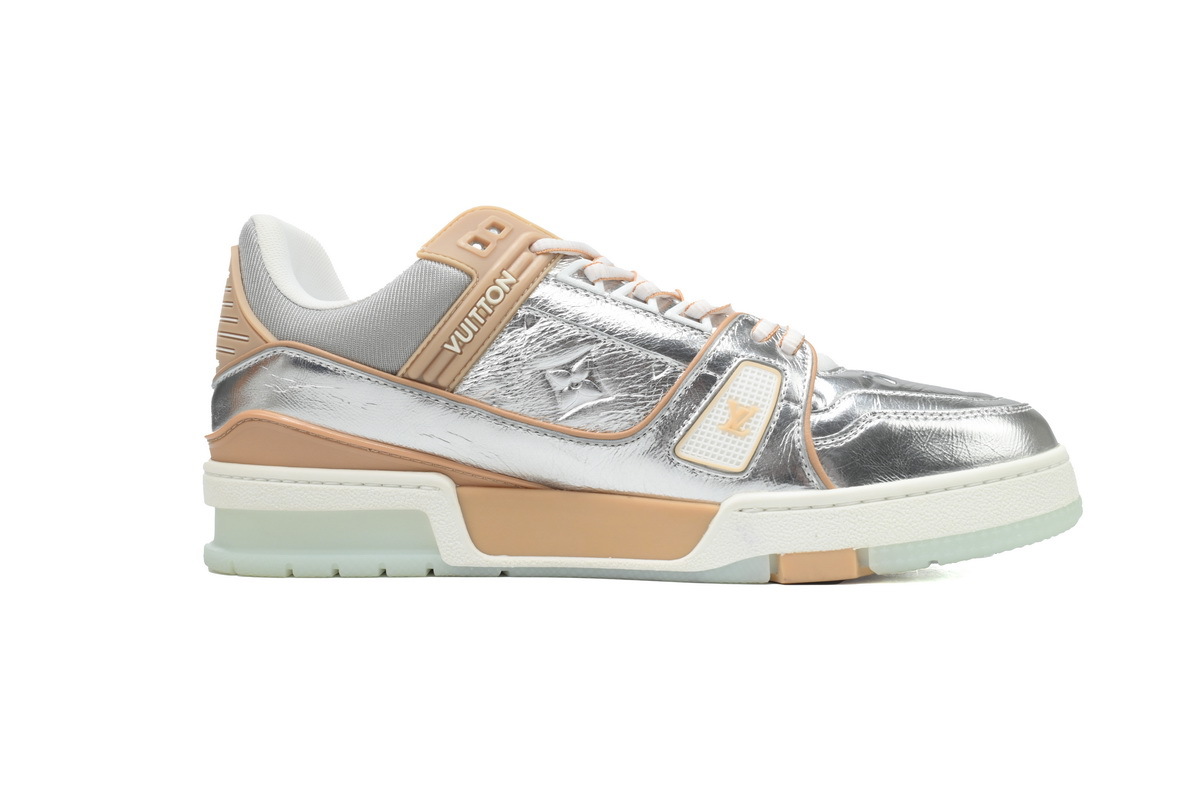 Louis Vuitton Trainer Metallic Beige