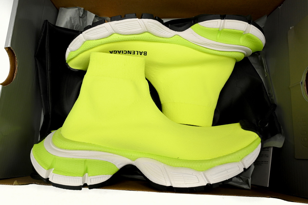 Balenciaga 3xl Sock Triple Sneakers Fluorescent Green