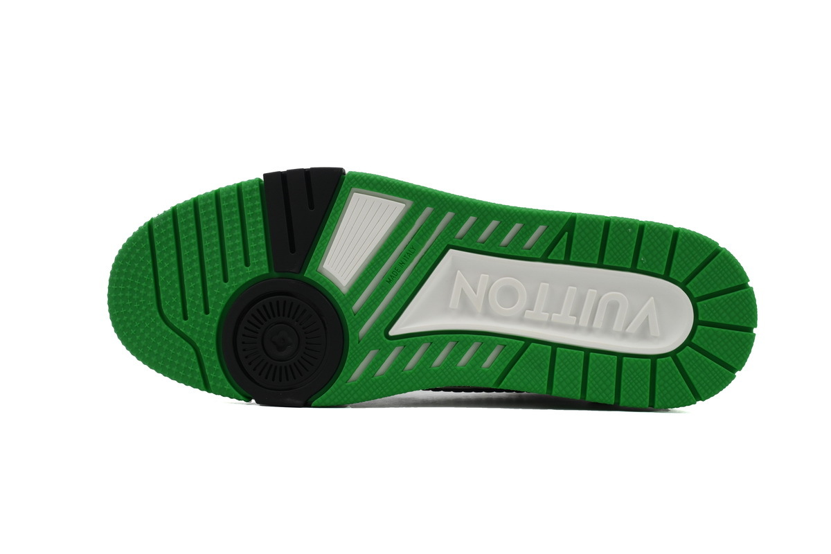 Louis Vuitton Trainer White Green