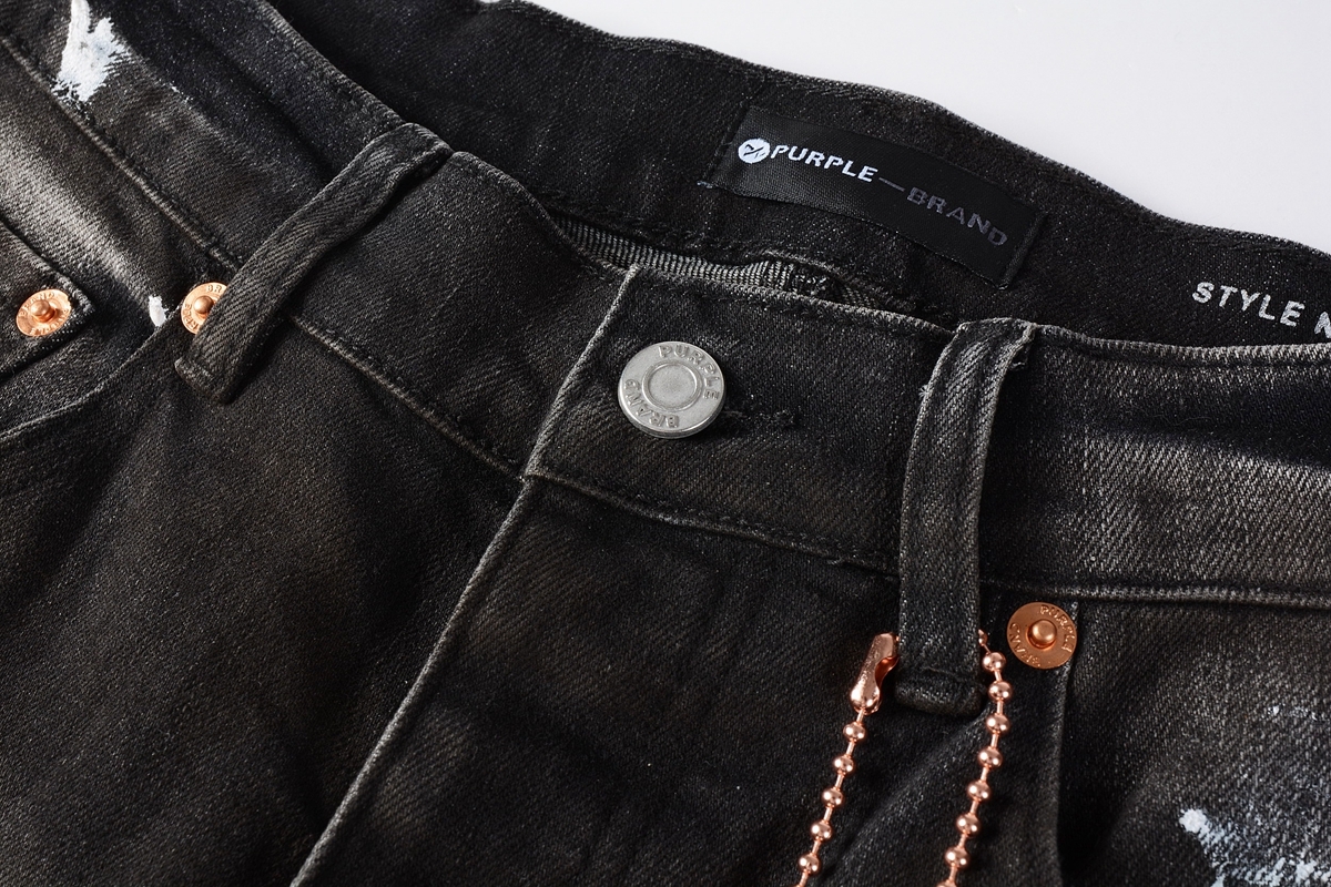 Purple Jeans Dark Black 017