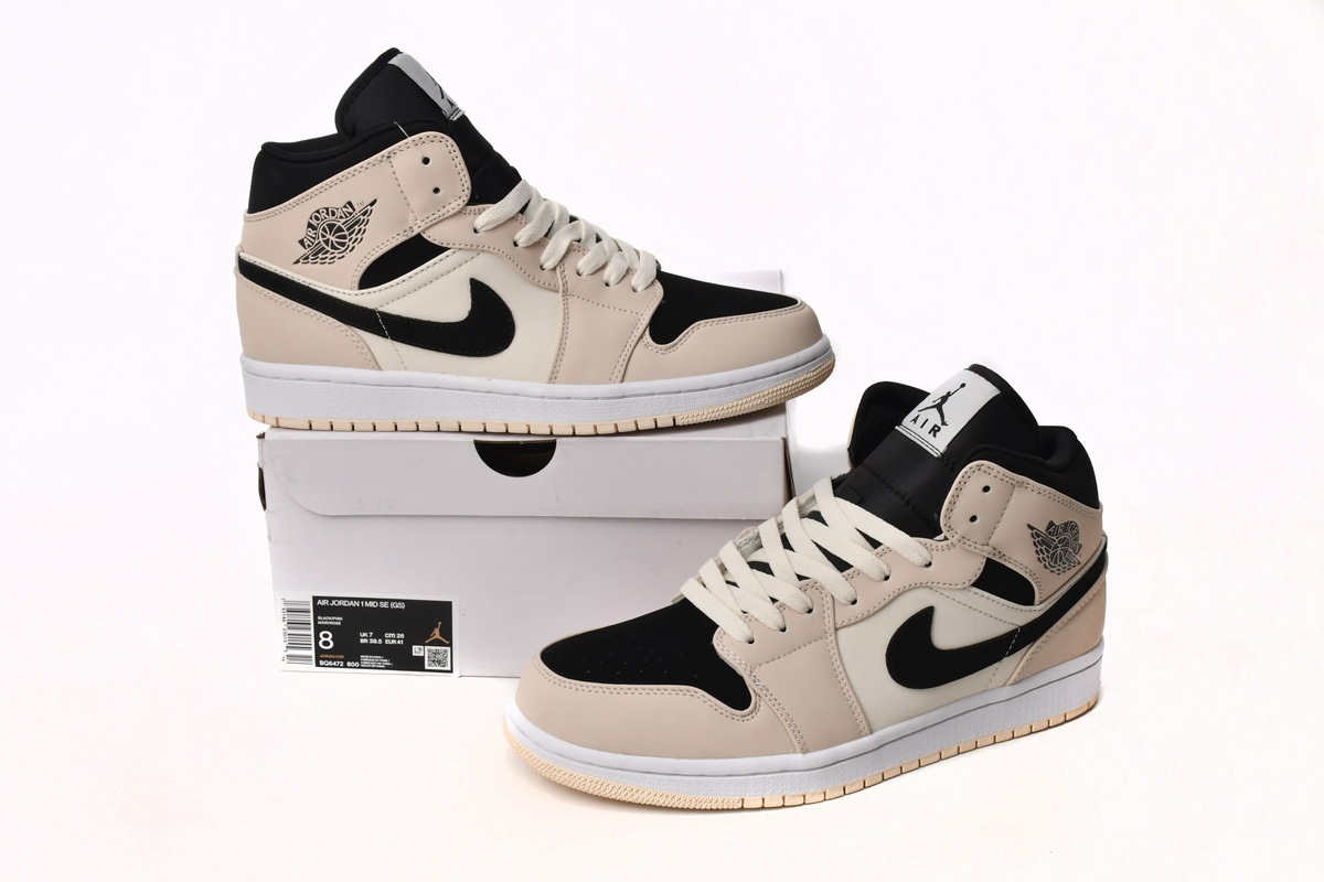 Jordan 1 Mid Barely Orange Light Violet (Women's) BQ6472-800