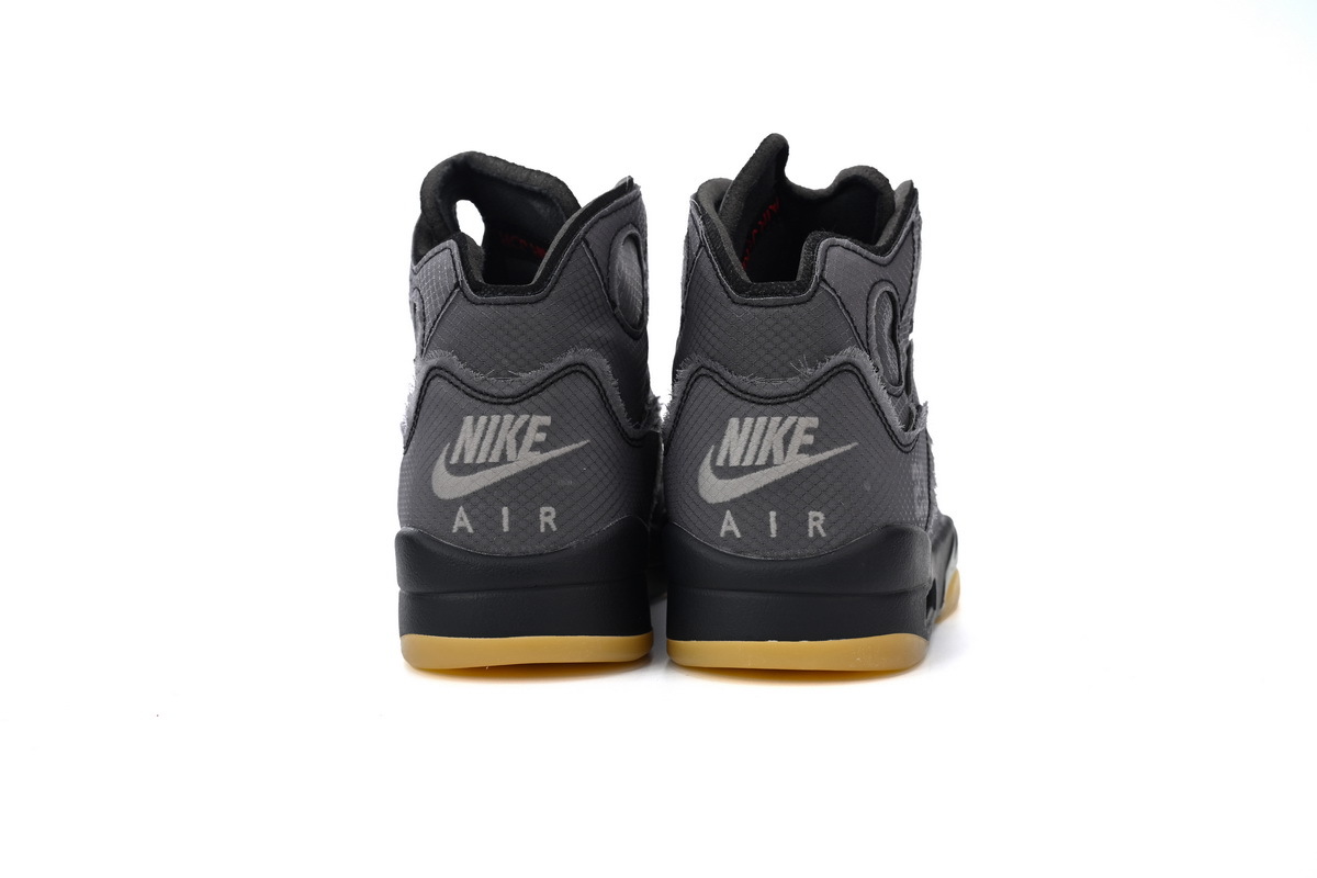 OFF-WHITE x Air Jordan 5 Grey Muslin CT8480-001