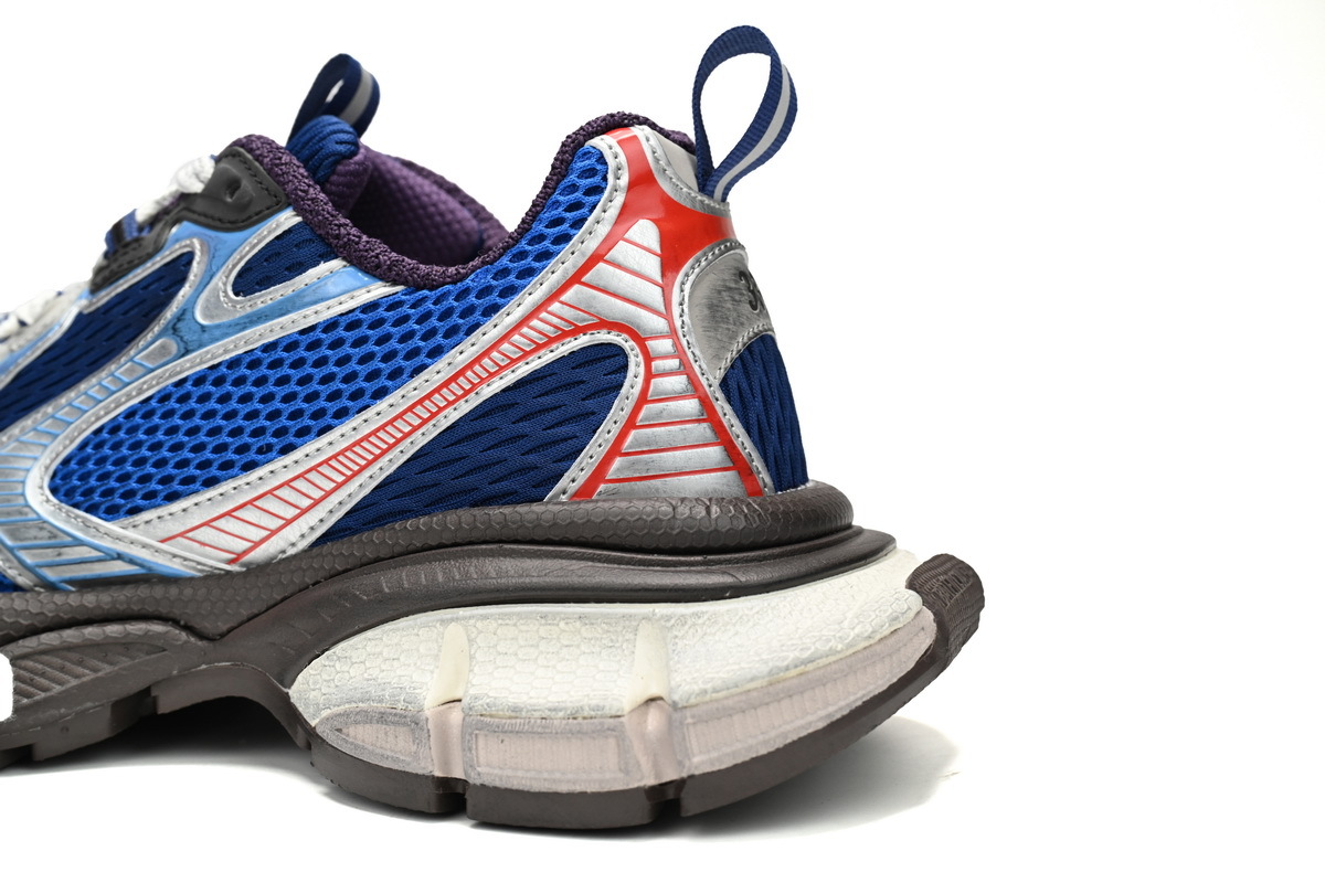 Balenciaga 3XL Sneaker in Silver Red and Blue 542229 W1RB5 0513