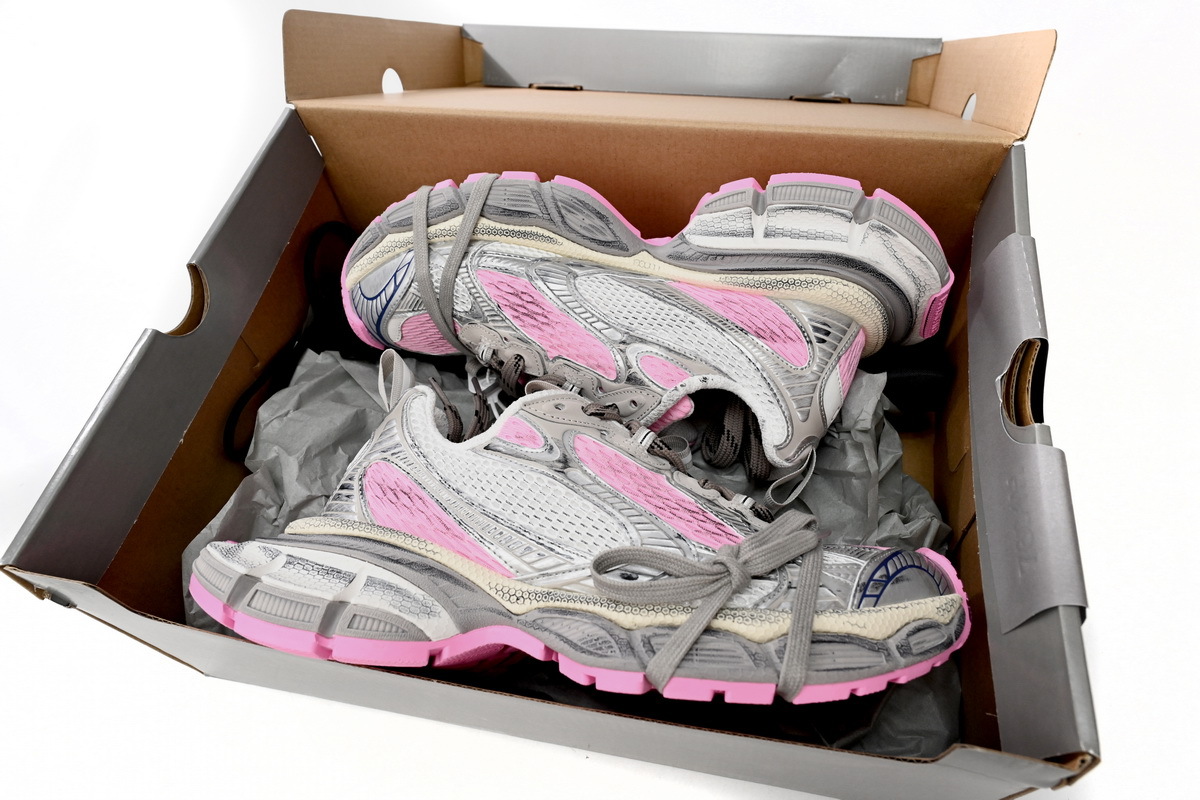 Balenciaga 3XL Sneaker in White Pink 734734 W3XL5 9050