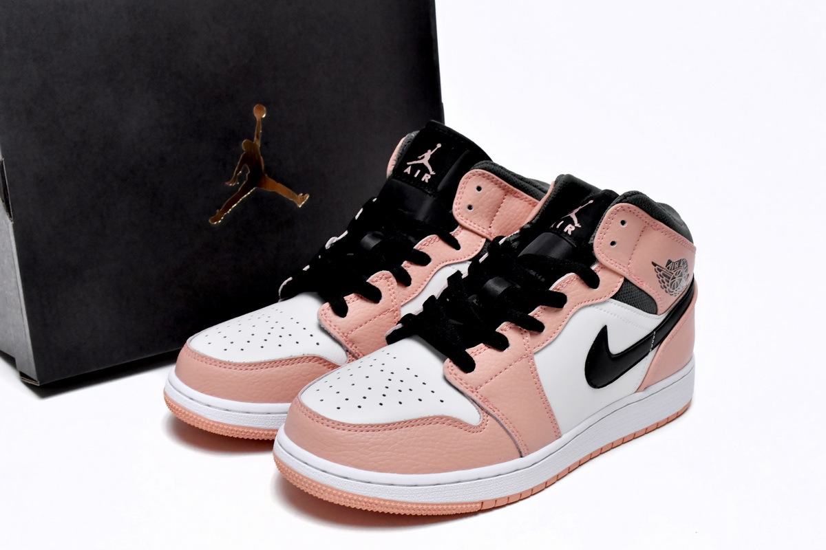 Jordan 1 Mid Pink Quartz (GS) 555112-603