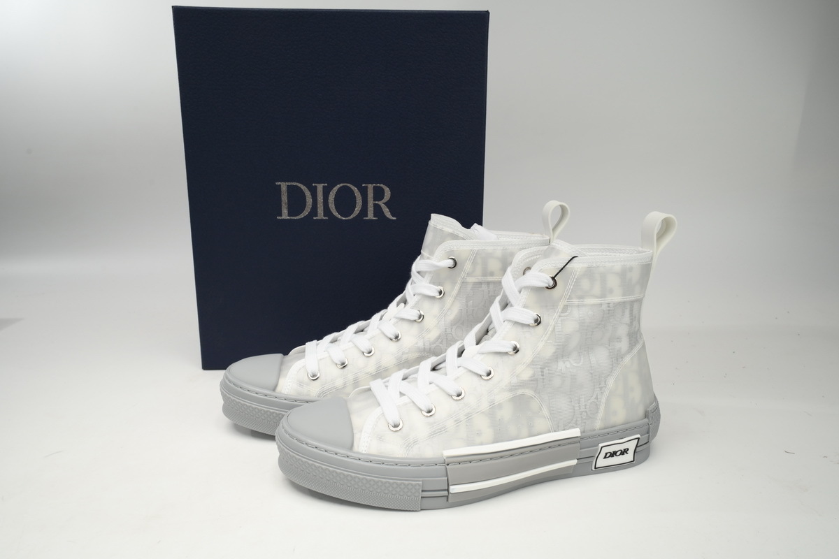 Dior B23 HT Oblique Transparency High Silver Ash 3SN272ZIR 16536