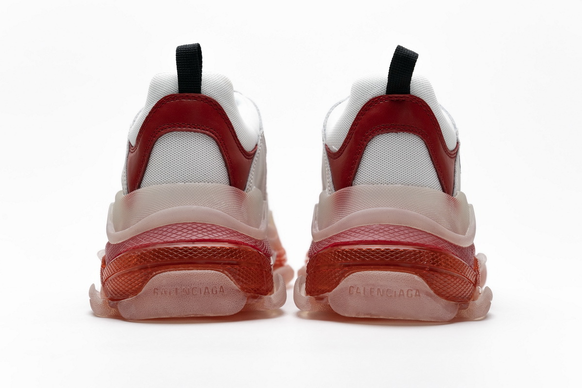 Balenciaga Triple S White Red 544351 W09E1 4552