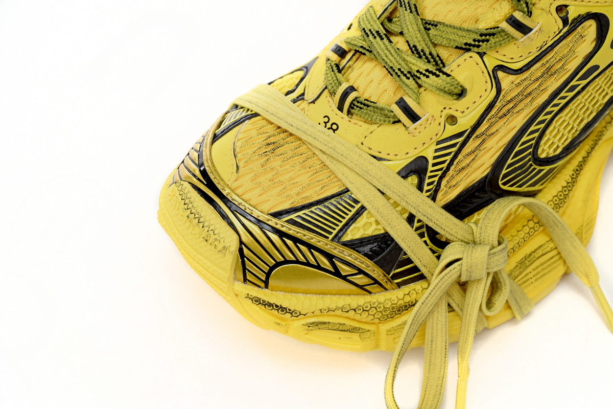 Balenciaga 3XL Sneaker Black Yellow 734733 W3XL2 7010