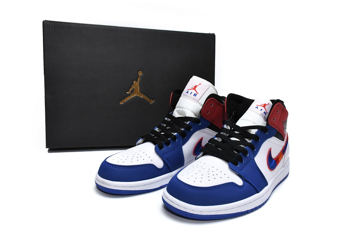 Jordan 1 Mid Multi-Color Swoosh 852542-146