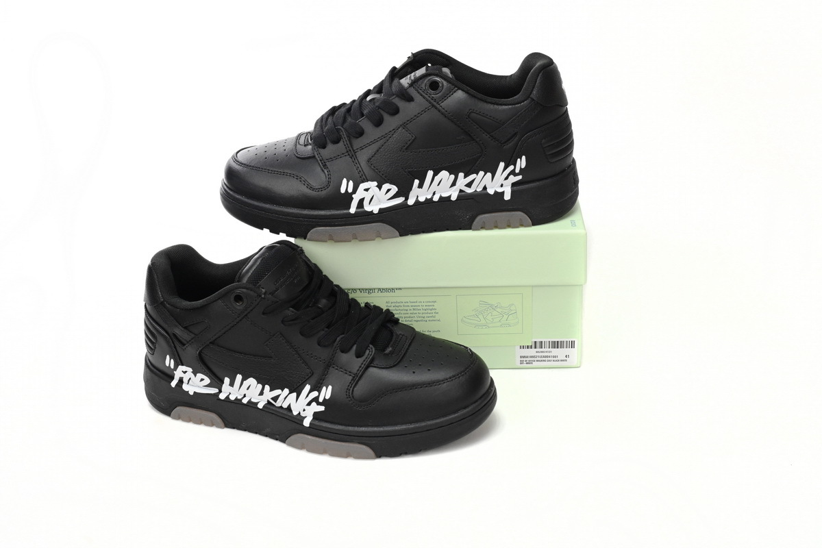 OFF-WHITE Out Of Offic Black OMIA18 9S21LEA00 41001