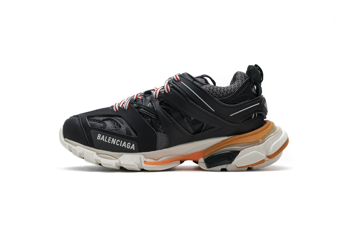 Balenciaga Tess S Black White Orange 542436 W1GB7 2019