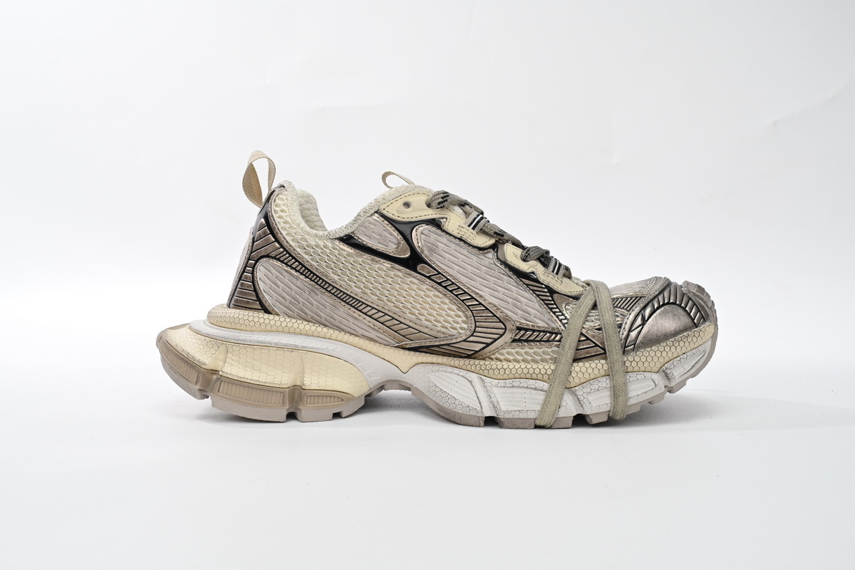 Balenciaga 3XL Sneaker in Black Gray White Gold 734734 W3XL6 0185