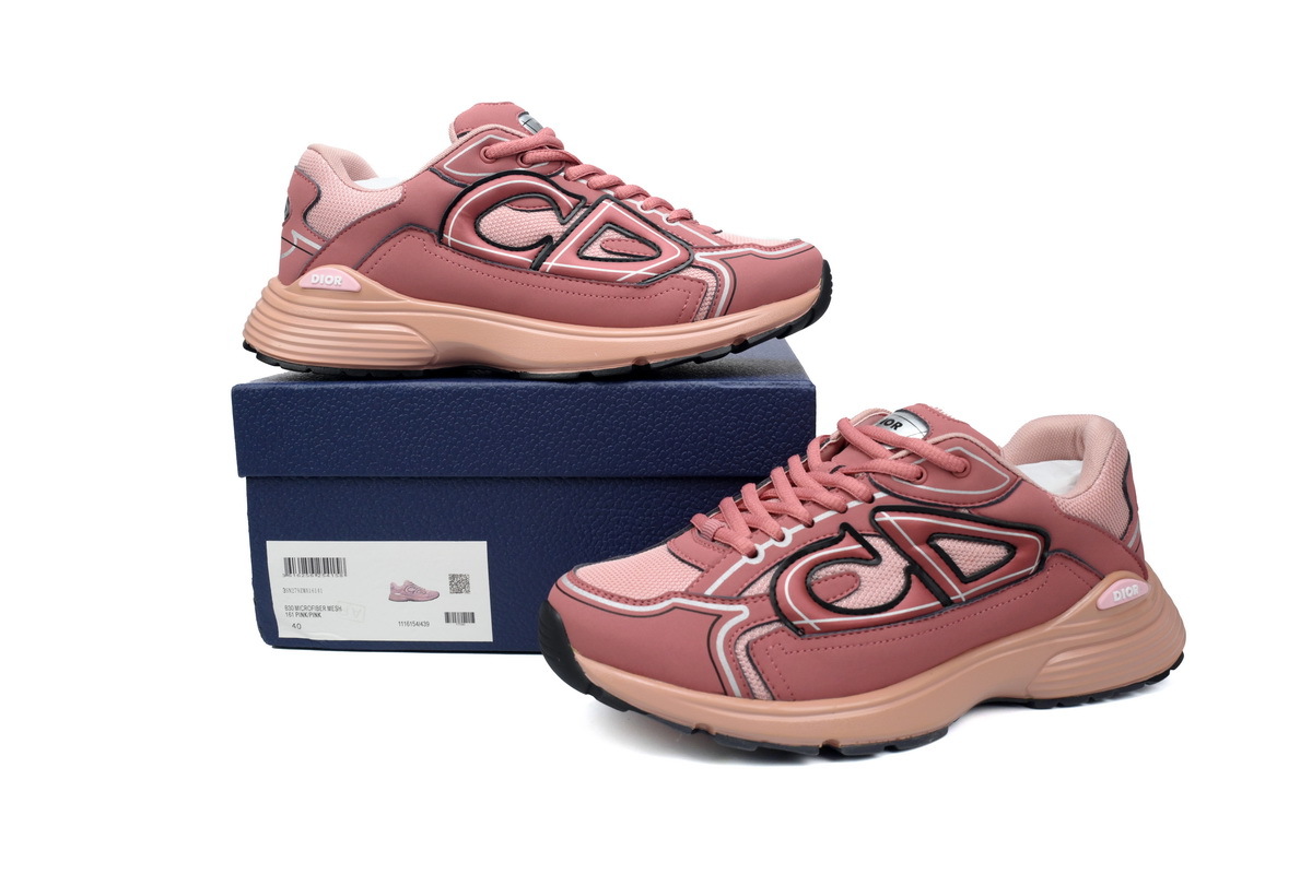 Dior Light Grey  B30 Sneakers Pink 3SN27ZIR-16536