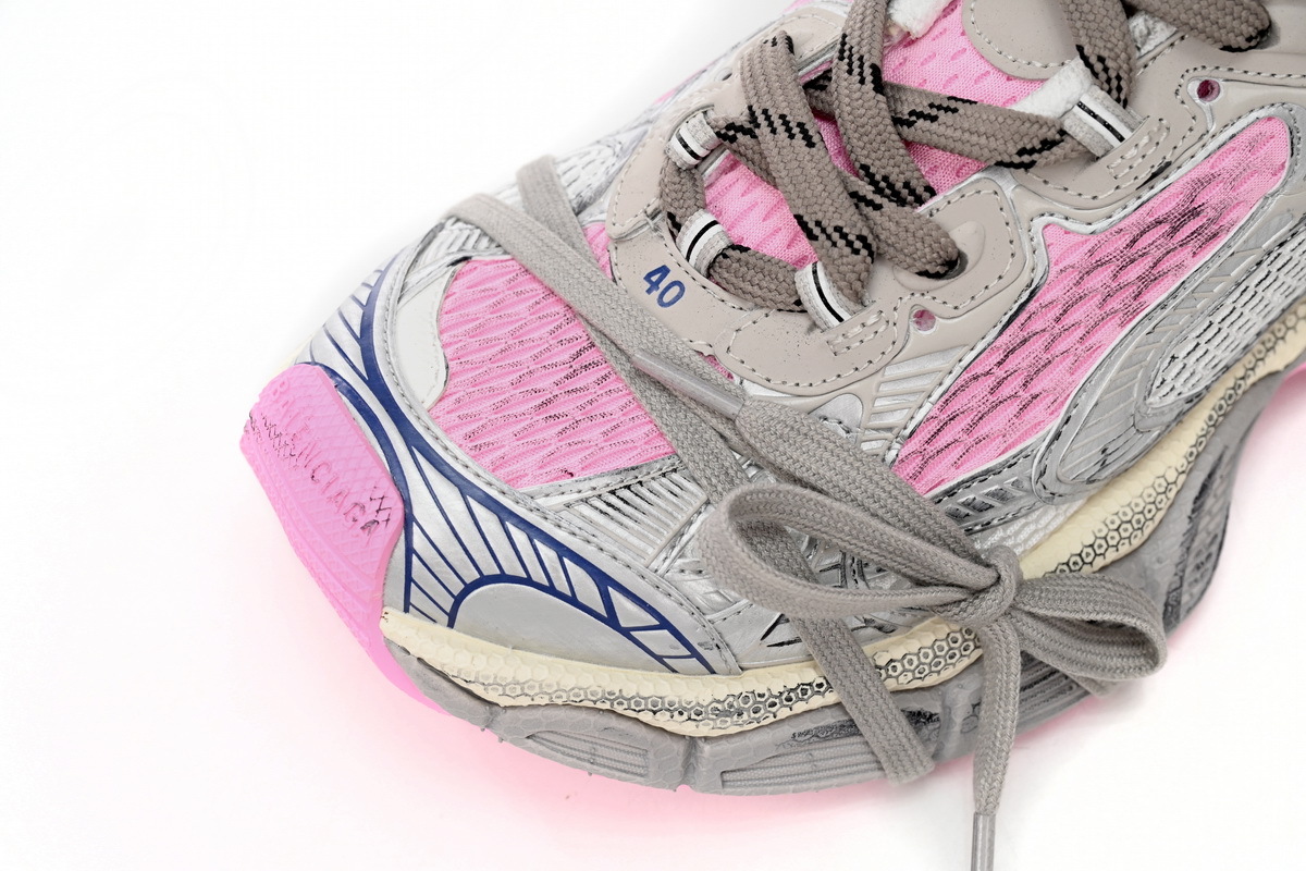 Balenciaga 3XL Sneaker in White Pink 734734 W3XL5 9050