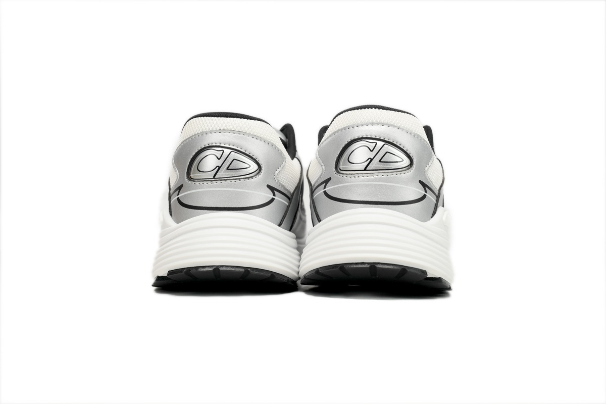 Dior Light Grey B30 Sneakers Black Silver 3SN279 ZMA1 6141