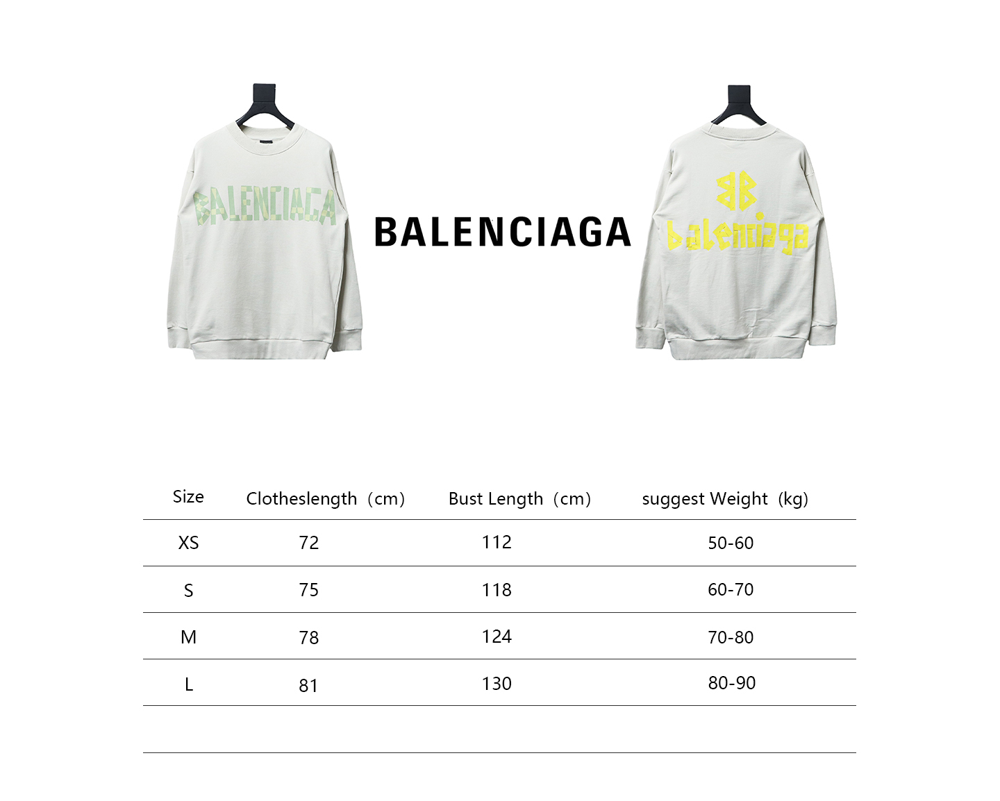 Balenciaga Floral Paper Tape Crewneck Hoodie