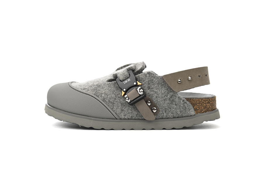 Dior by Birkenstock Tokio Mule Grey