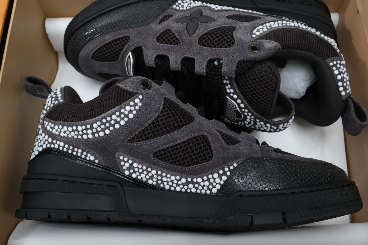 Louis Vuitton Skate Sneaker Gray Black White