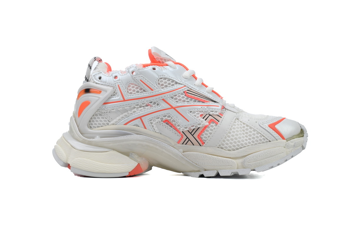 Balenciaga Runner Sneaker Eggshell Neon Orange 677403 W3RBM 2013