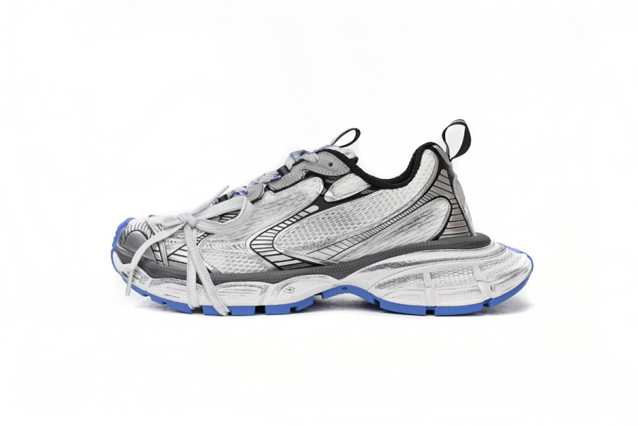 Balenciaga 3XL Sneaker in Black And White Blue 734734 W3RB7 0226