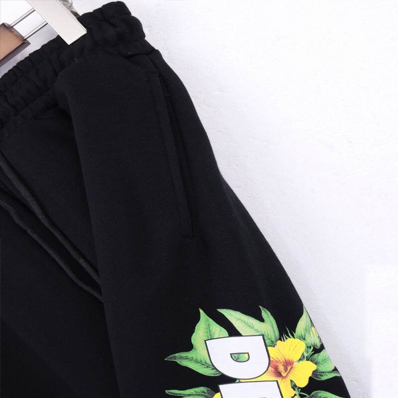 Denim Tears Floral Logo Sweatpant Black