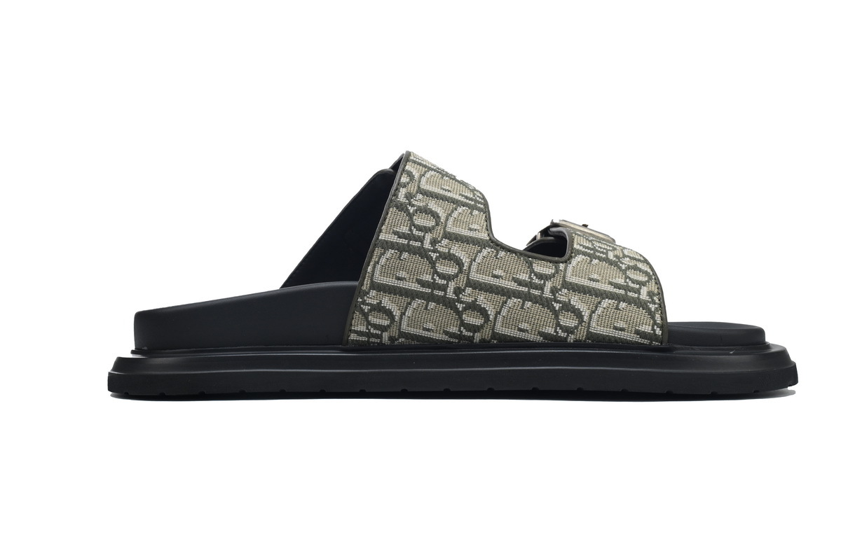 Dior Aqua Sandal Beige Dior Oblique Jacquard