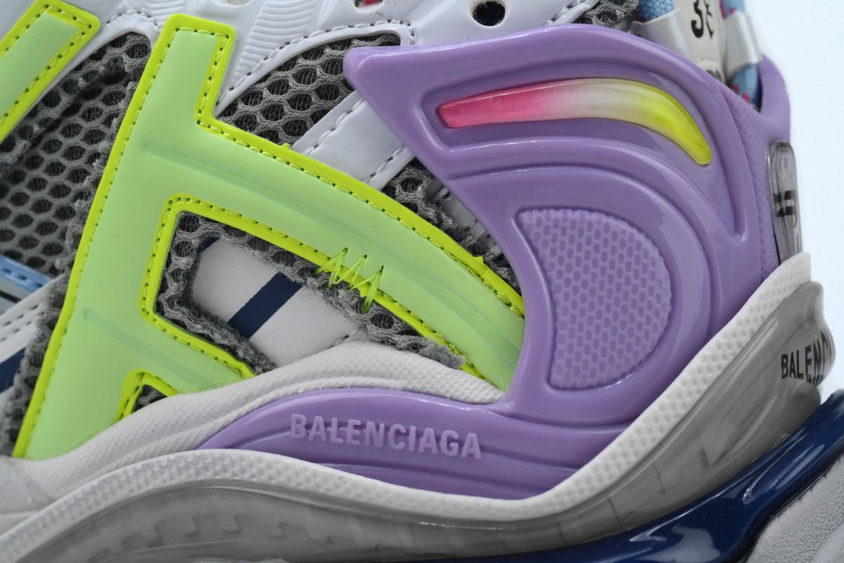 Balenciaga Runner White Yellow Purple 677403 W3RBB 9069
