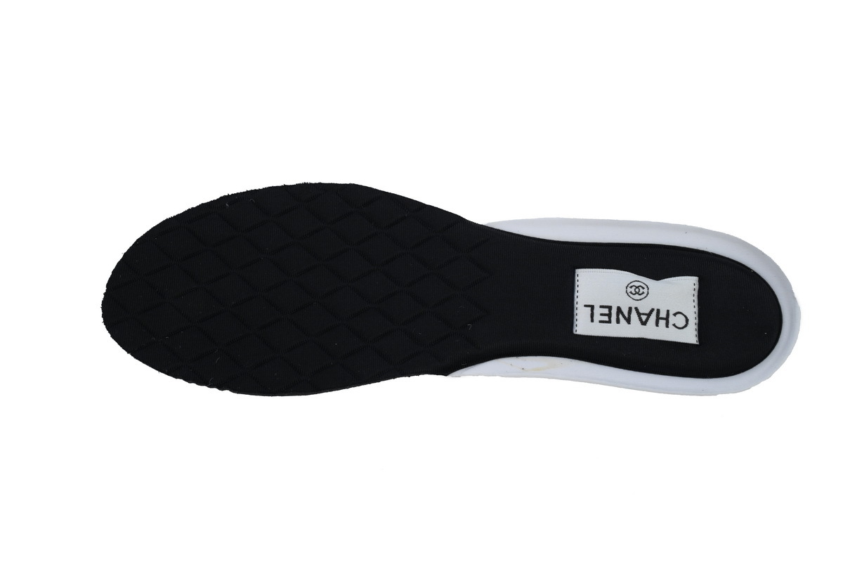 Chanel Fabric Laminated Low Top Sneakers Black