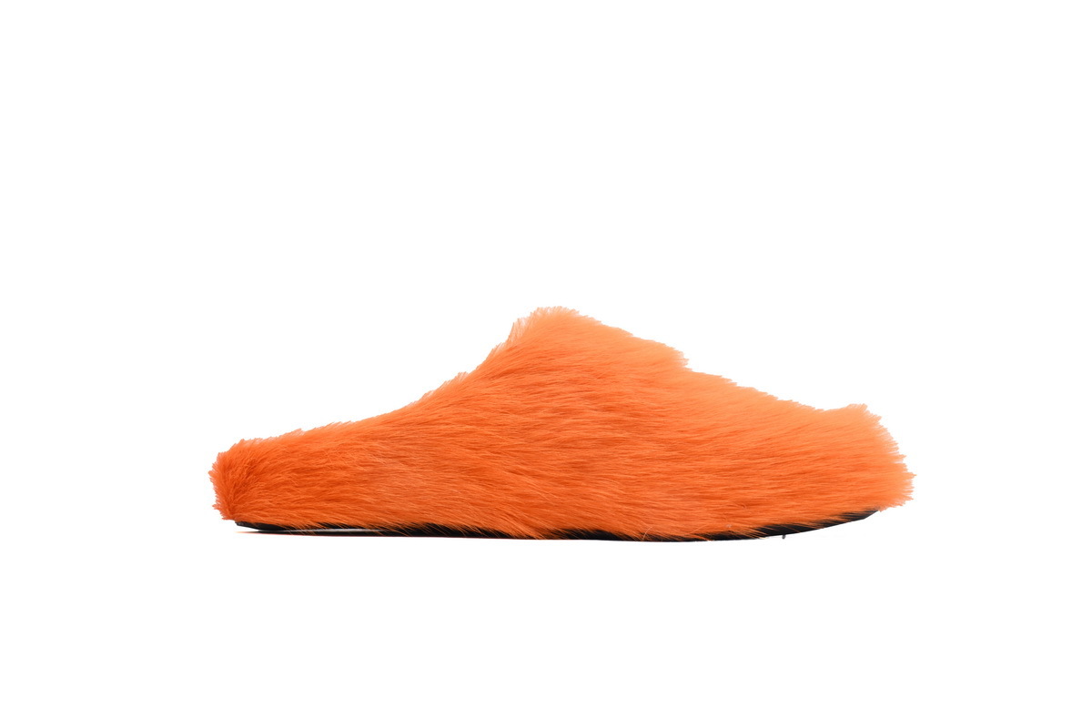 Marni Loafers Long-hair Calfskin Fussbett Sabot Orange